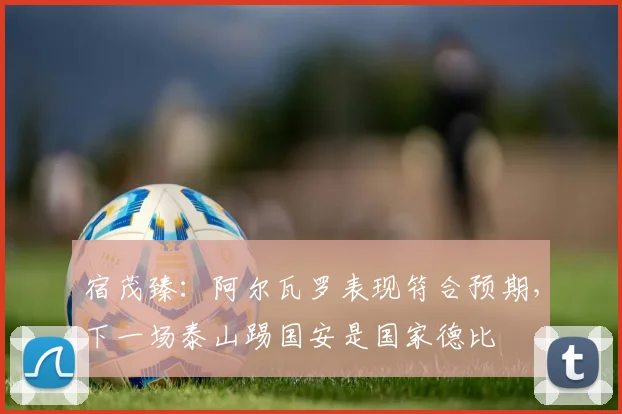 宿茂臻：阿尔瓦罗表现符合预期，下一场泰山踢国安是国家德比